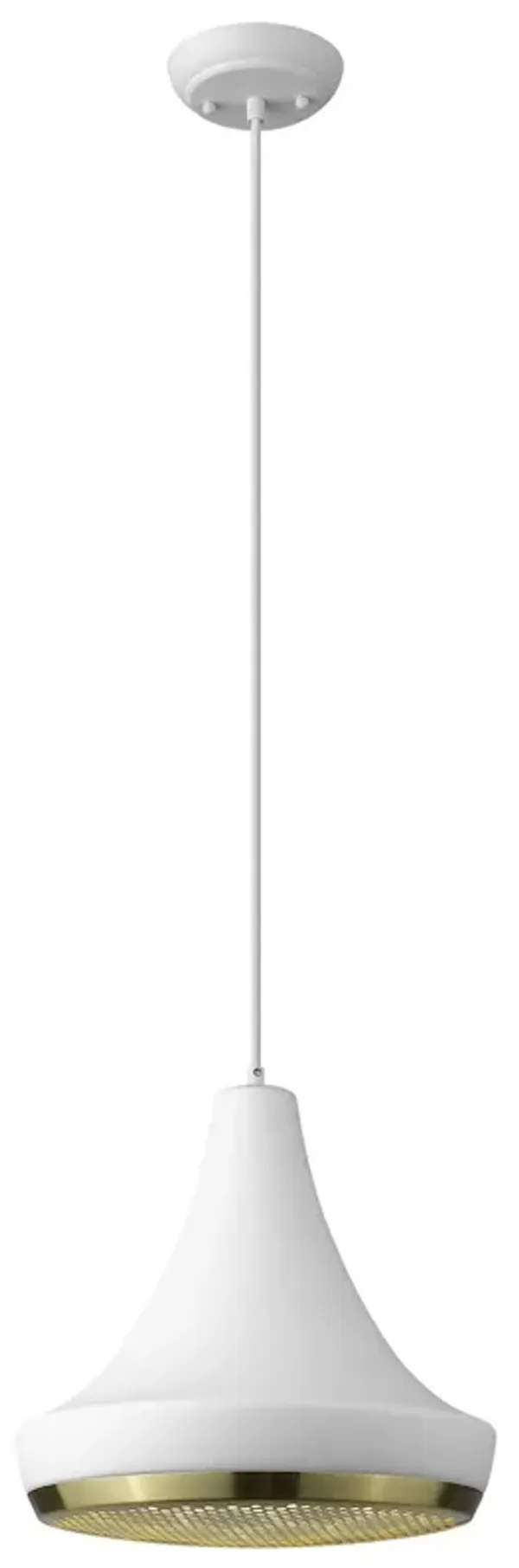 Hivvago Tholos 1-Light White Pendant