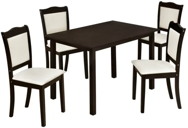 Merax Simple Style 5-Piece Wood Dining Table Set