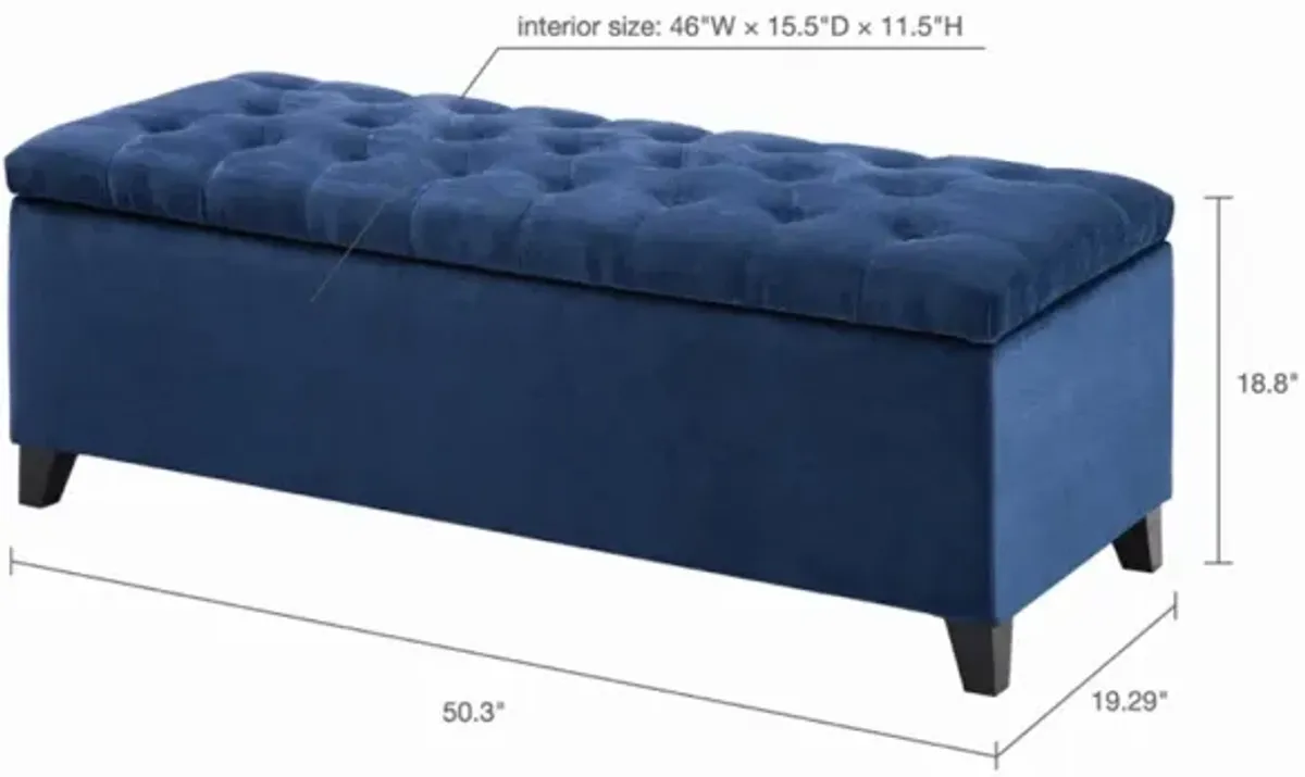 Shandra Tufted Top Storage Bench