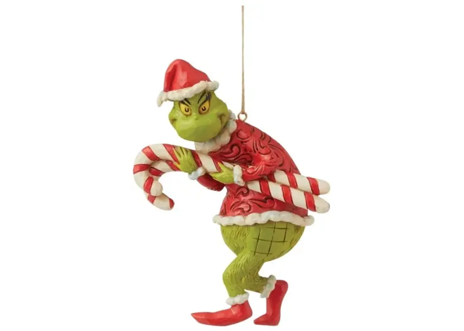 Dept 56 The Grinch with Candy Canes Christmas Ornament