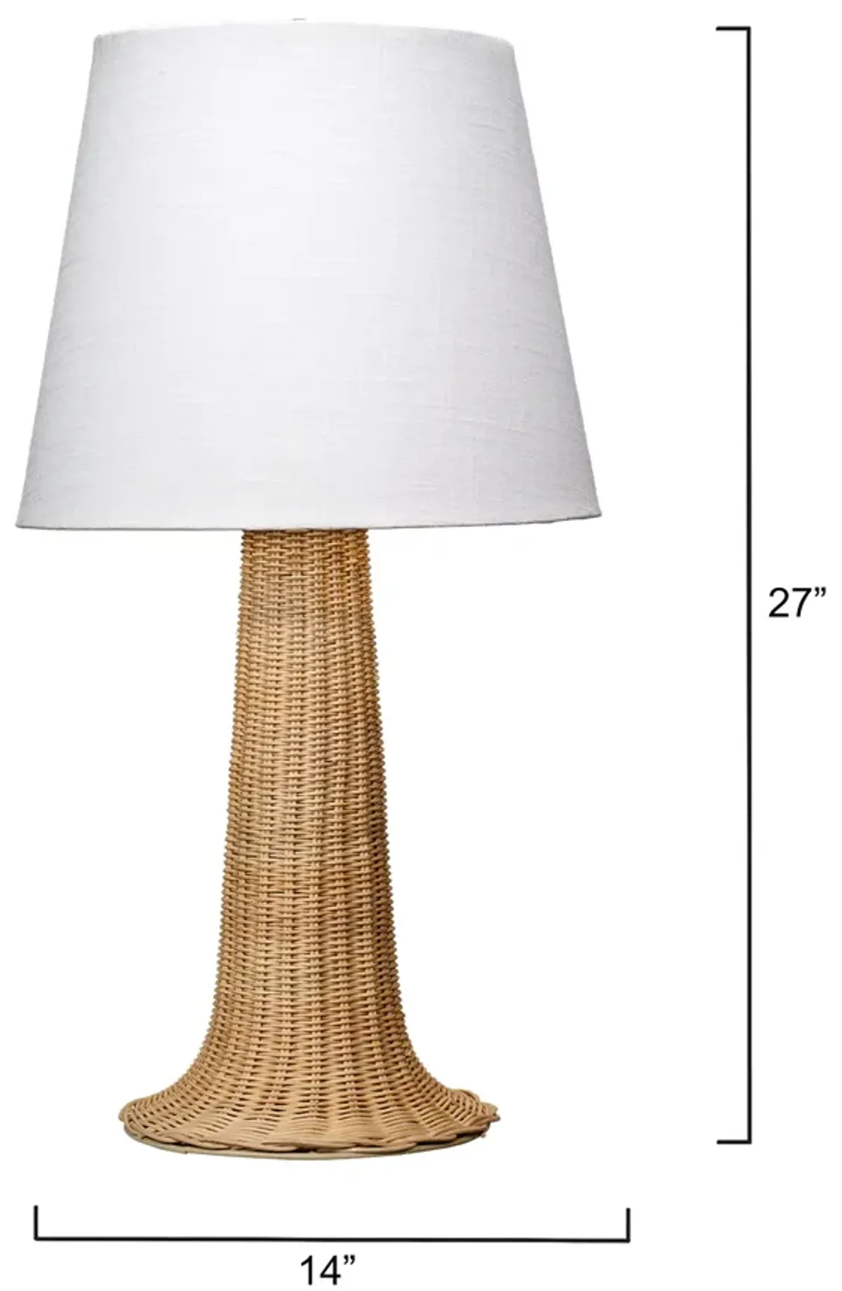 Ava Cane Table Lamp