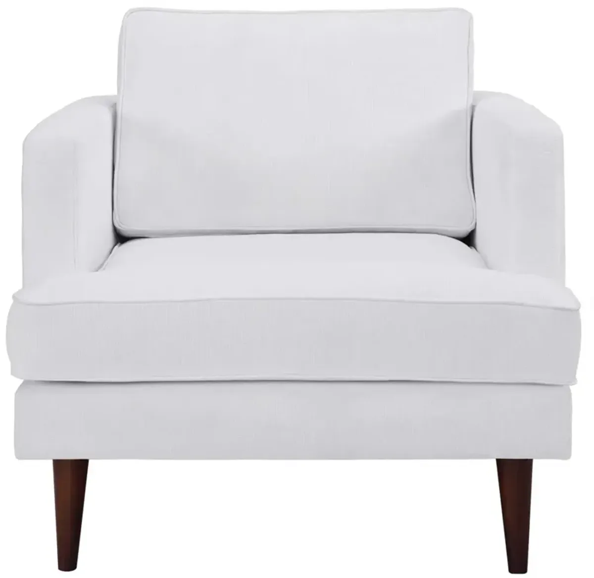 Modway Agile Upholstered Fabric Contemporary Modern Lounge Accent Arm Chair In White