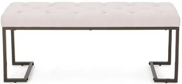 Streamdale Diamond Stitch Tufted Ottoman Bench