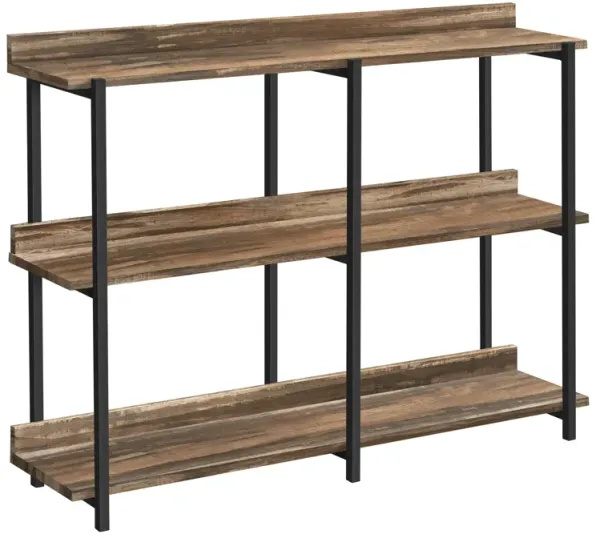 Monarch Specialties I 2216 Accent Table, Console, Entryway, Narrow, Sofa, Living Room, Bedroom, Metal, Laminate, Brown, Black, Contemporary, Modern