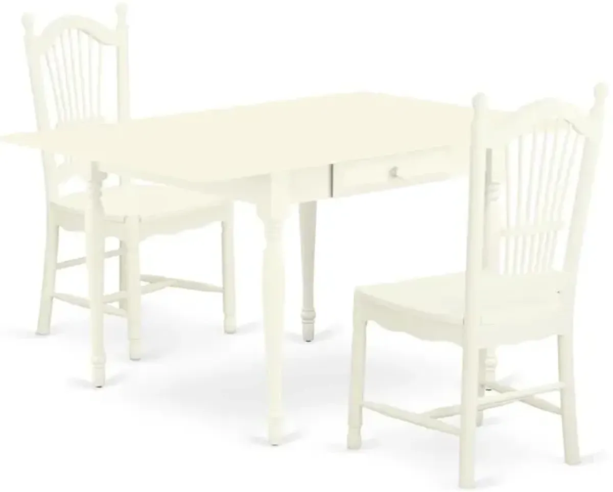 Dining Room Set Linen White, MZDO3-LWH-W