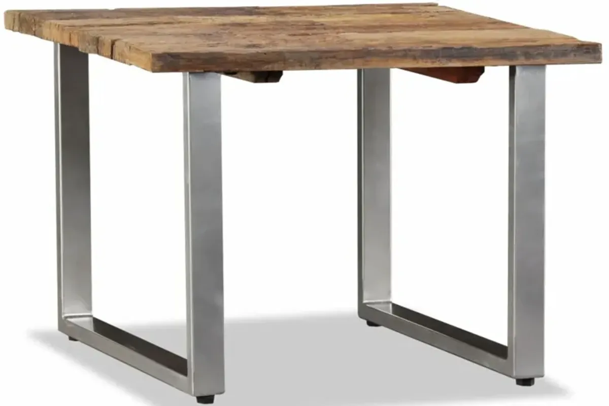 vidaXL Coffee Table Solid Reclaimed Wood 21.7"x21.7"x15.7"