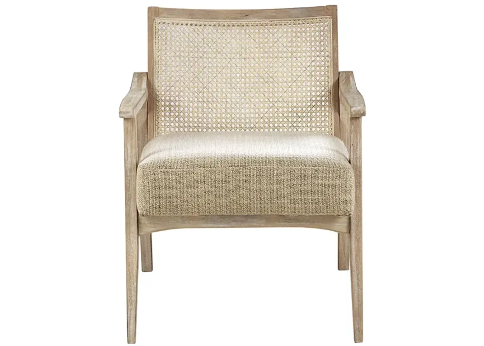 Gracie Mills Mccarthy Reclaimed Wood Cane Accent Chair