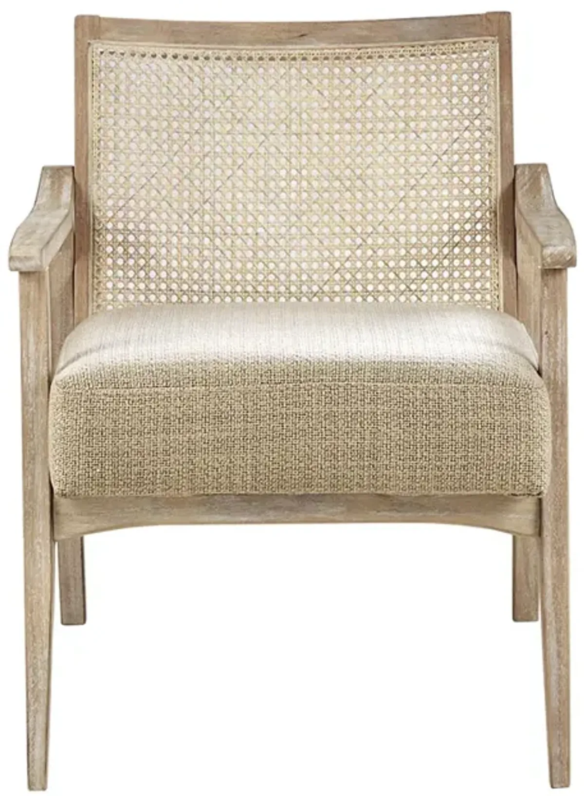 Gracie Mills Mccarthy Reclaimed Wood Cane Accent Chair