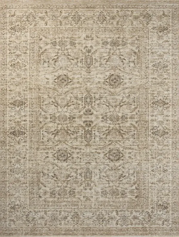 Heritage HER-04 Ivory / Natural 2''5" x 16' Rug by Patent Pending
