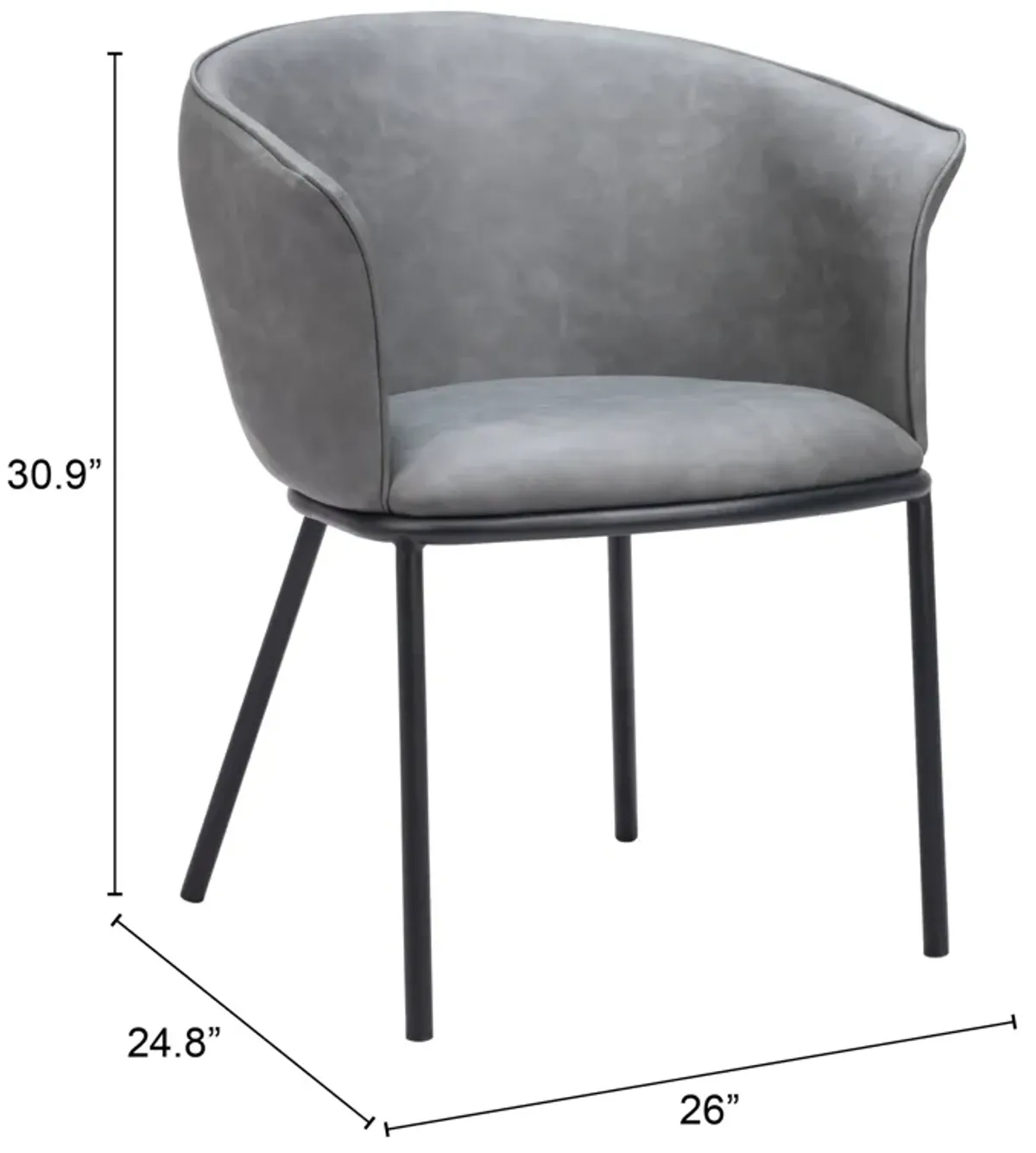 Garston Dining Chair Gray