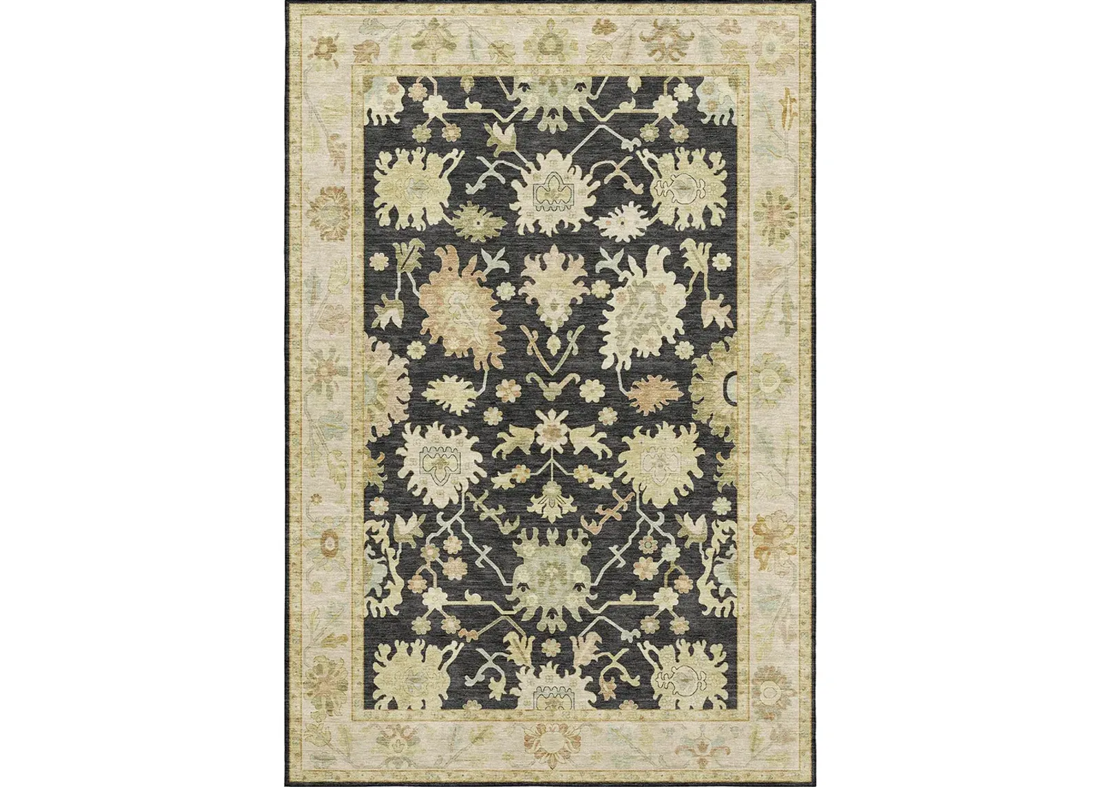 Hatay HY2 Black 8' x 10' Rug