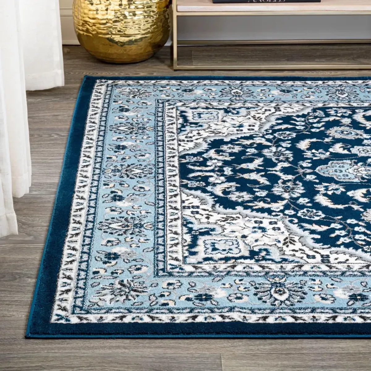 Palmette Modern Persian Floral Area Rug