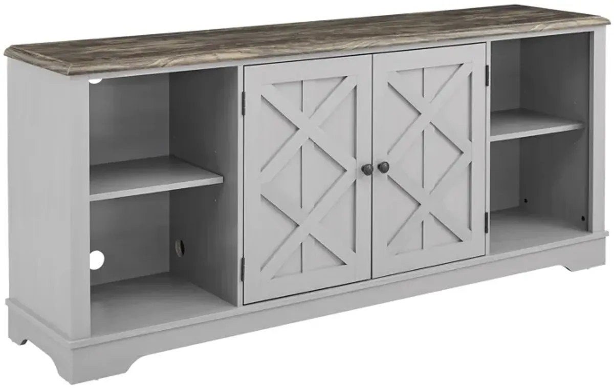 FESTIVO 70-inch Extra-Wide Rustic TV Stand for 80" TVs