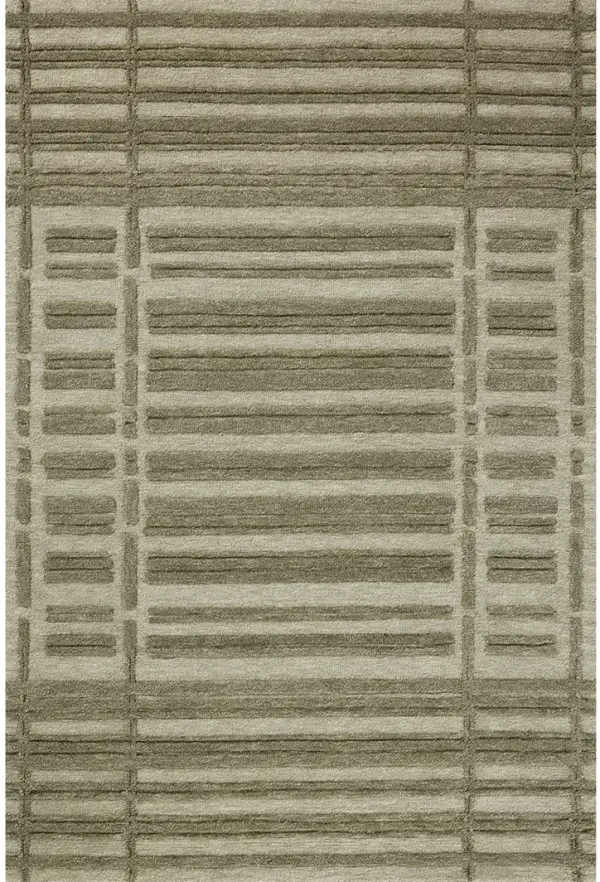Bradley BRL-07 Sage / Olive 2''3" x 3''9" Rug by Chris Loves Julia