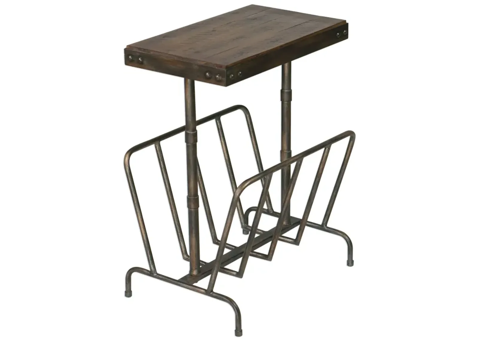 Uttermost Sonora Industrial Magazine Accent Table