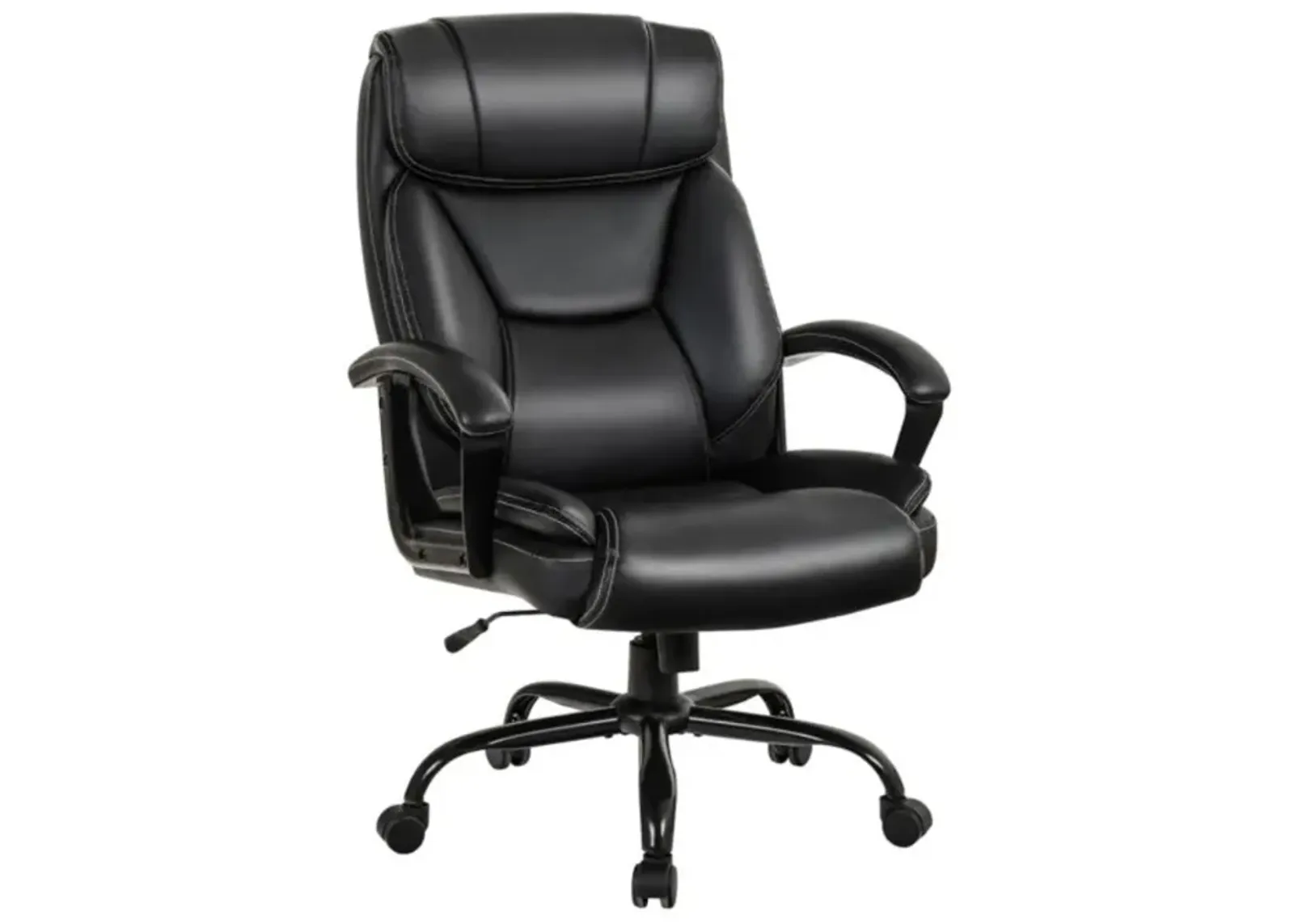 Hivvago Massage Executive Office Chair with 6 Vibrating Points-Black