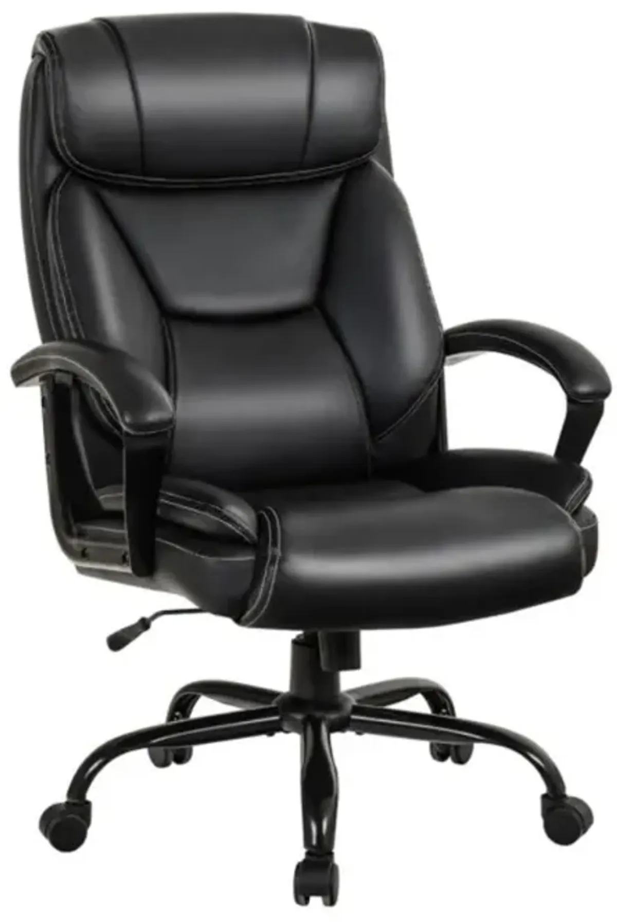 Hivvago Massage Executive Office Chair with 6 Vibrating Points-Black