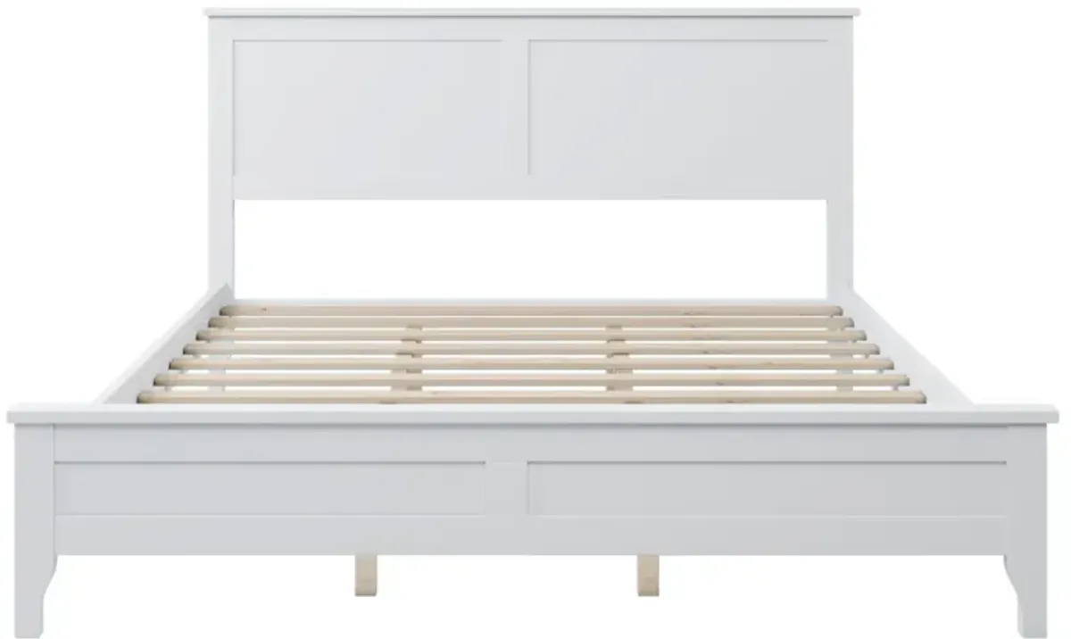 Modern Solid Wood Queen Platform Bed