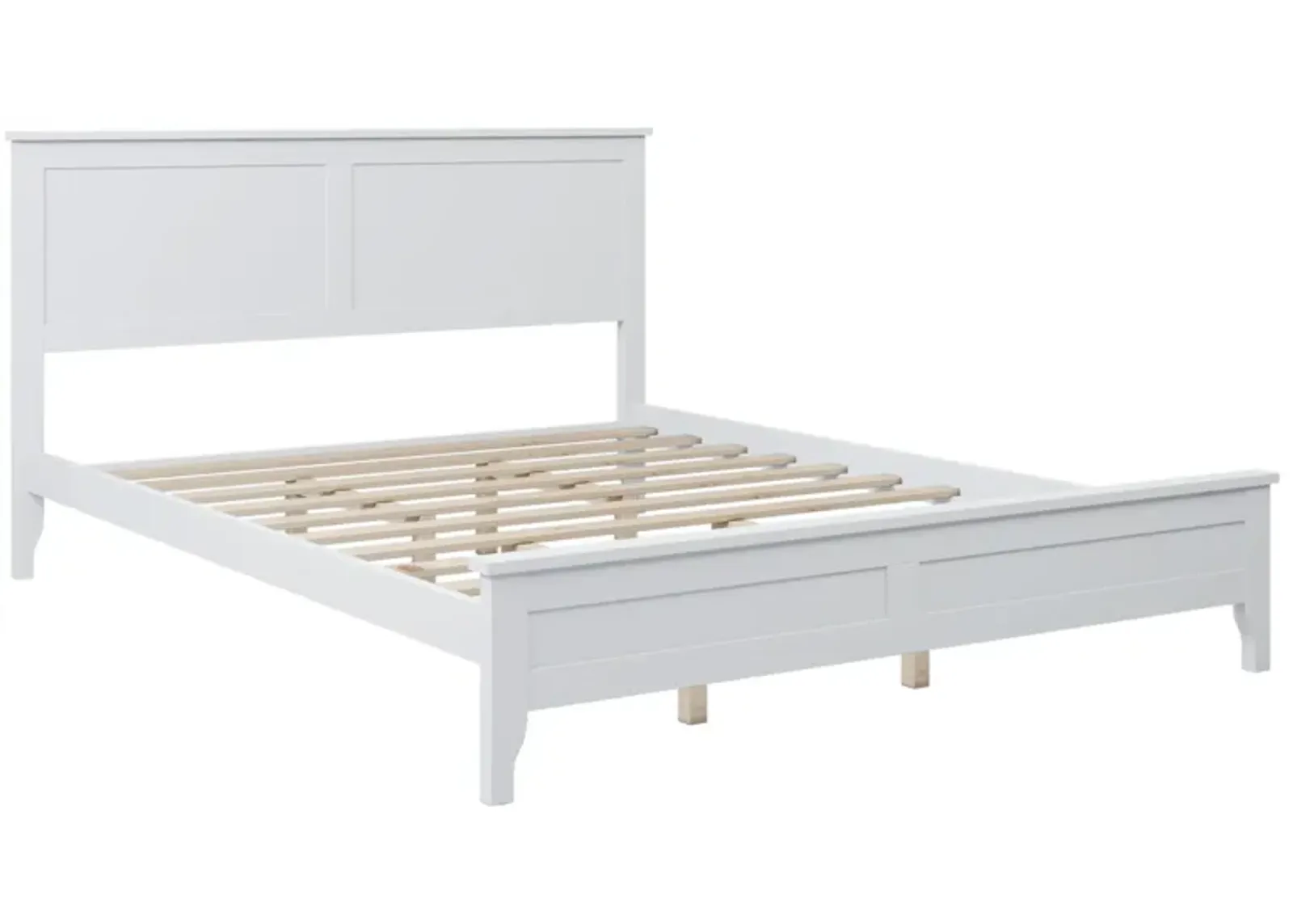 Modern Solid Wood Queen Platform Bed