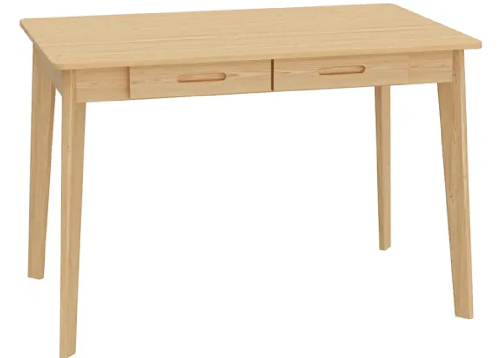 21.7 in. H Retangular burlywood Wood 2 Drawer Computer Desk