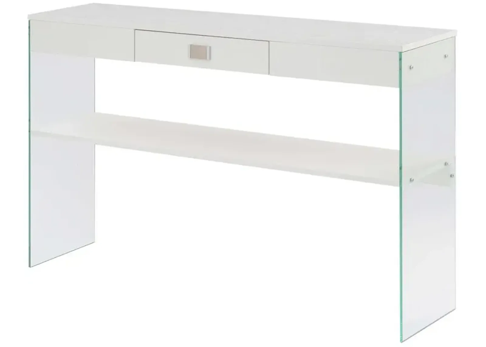 Convenience Concepts Soho 1 Drawer Console Table, White