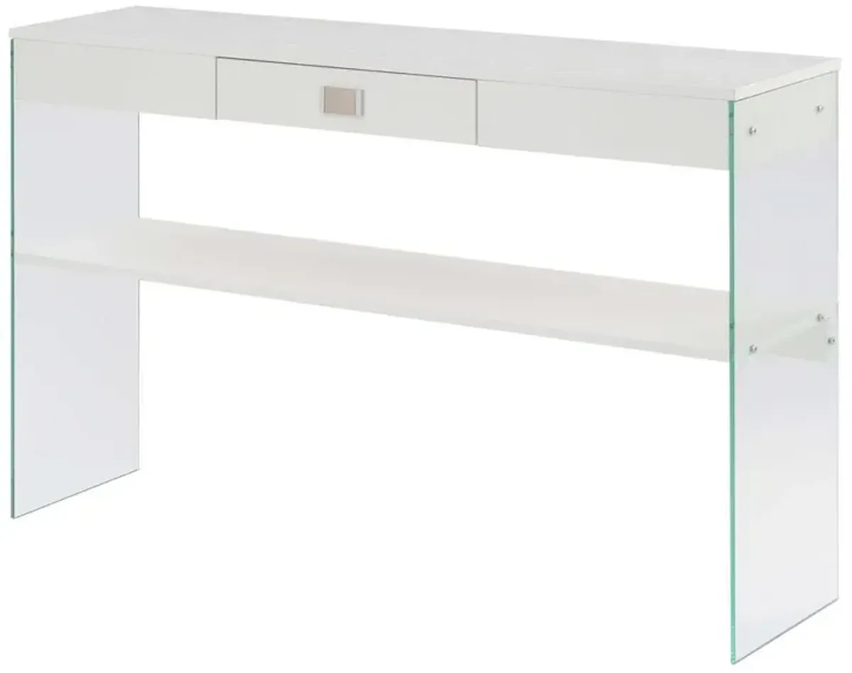 Convenience Concepts Soho 1 Drawer Console Table, White