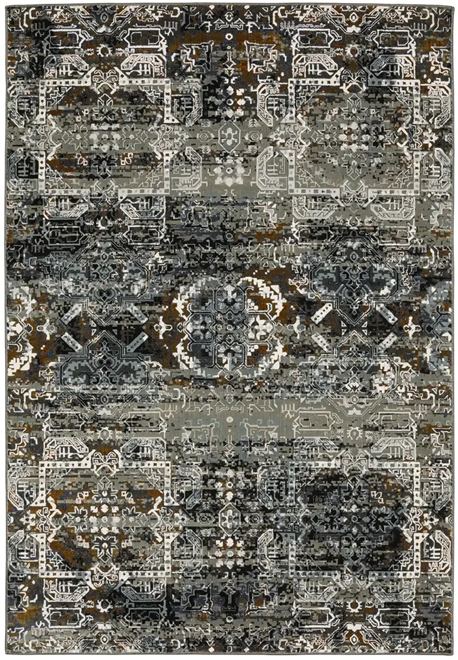 Gemini 9'10" x 12'10" Char Rug