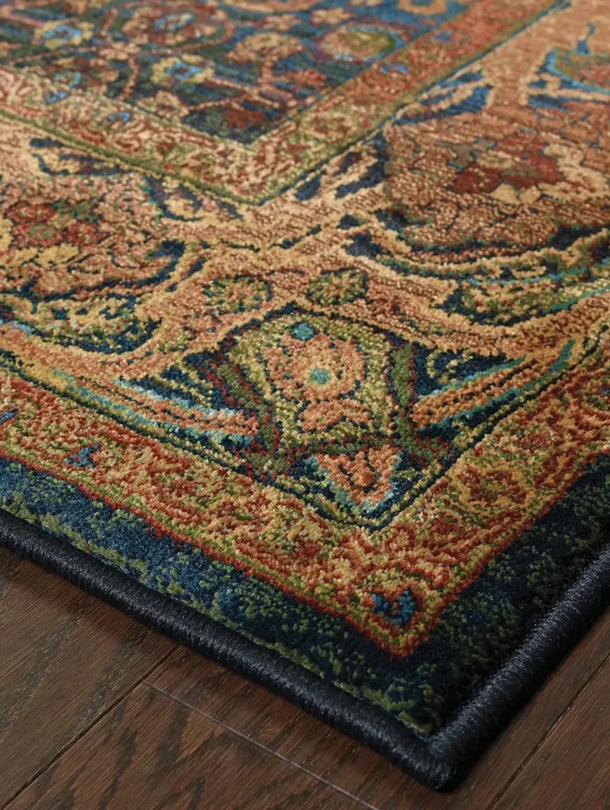 Kharma 5'3" x 7'6" Blue Rug