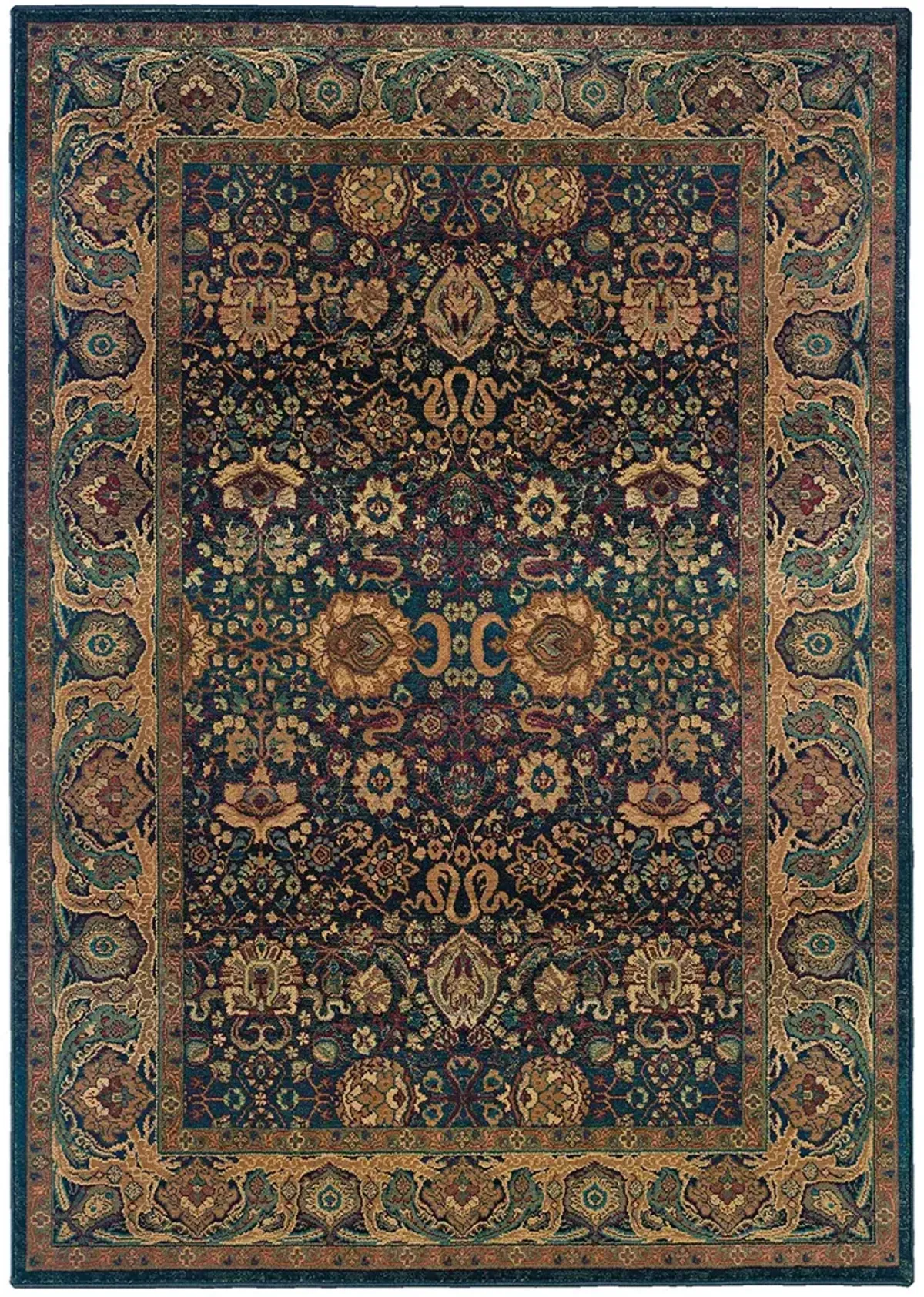 Kharma 5'3" x 7'6" Blue Rug