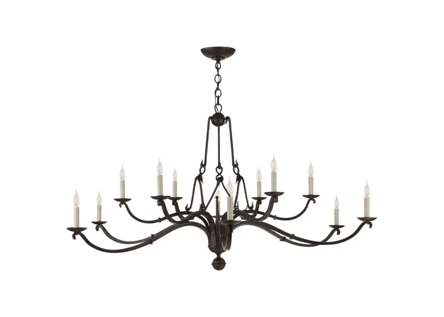 Allegra Lg 2-Tiered Chandelier