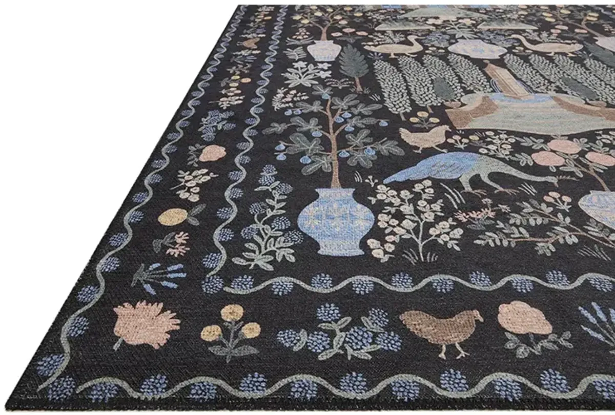 Menagerie MEN03 Black 7'6" x 9'6" Rug