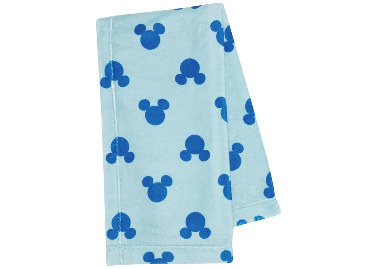 Lambs & Ivy Disney Baby Forever Mickey Mouse Blue Soft Fleece Baby Blanket