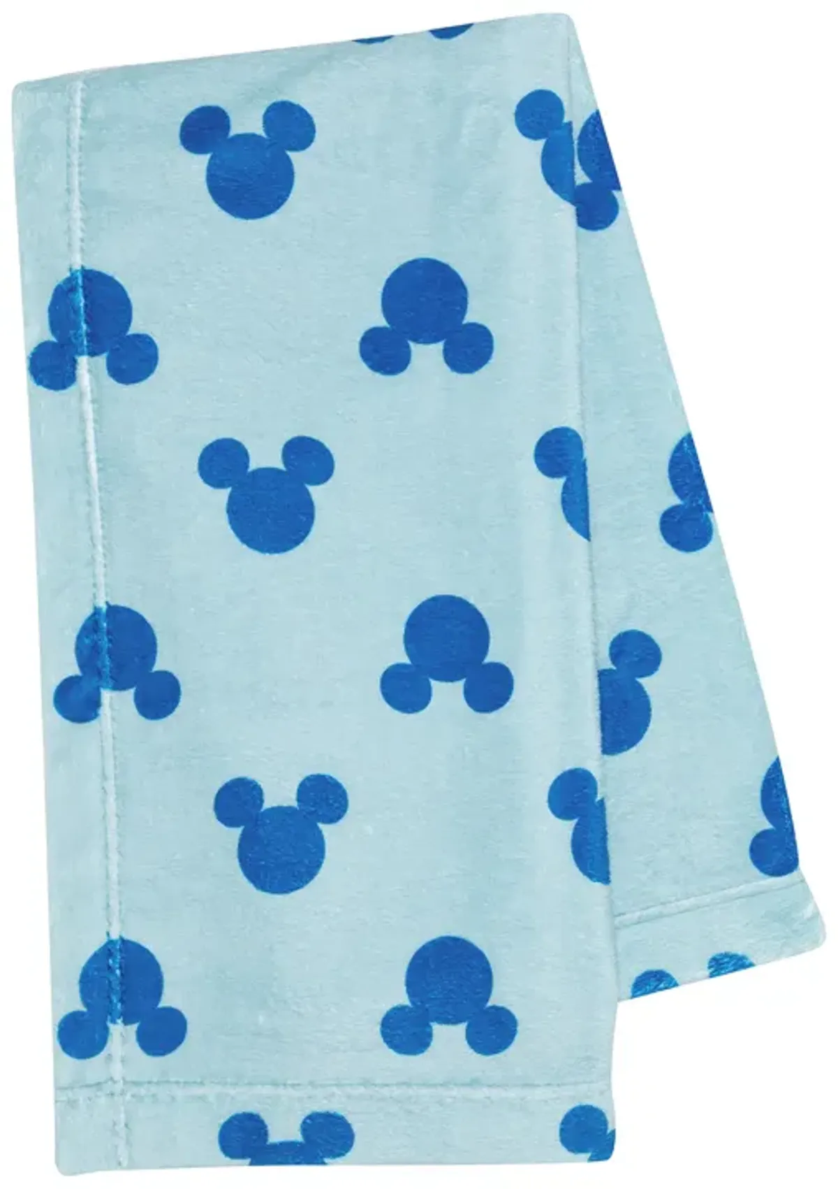 Lambs & Ivy Disney Baby Forever Mickey Mouse Blue Soft Fleece Baby Blanket