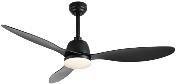 Audie Classic Industrial Iron/Plastic Integrated LED Ceiling Fan