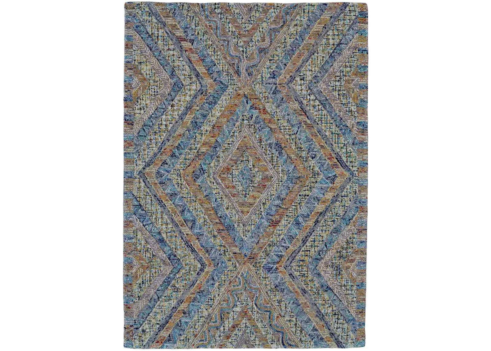 Isleta 8443F Blue/Brown/Orange 8' x 10' Rug