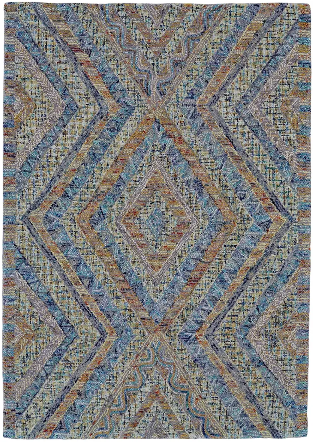 Isleta 8443F Blue/Brown/Orange 8' x 10' Rug