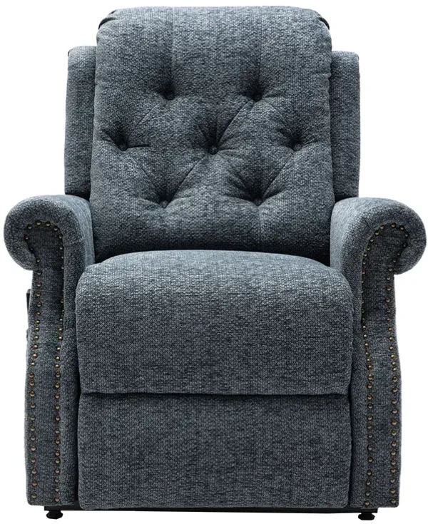 MONDAWE Power Recliner Chair Chenille Knit Fabric Upholstered Powered Reclining Massage Chair with with 8-Point Massage