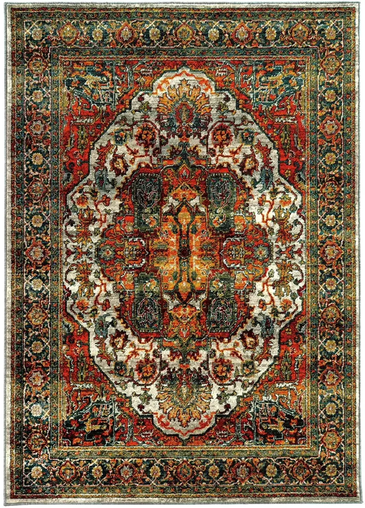 Sedona 3'10" x 5'5" Red Rug