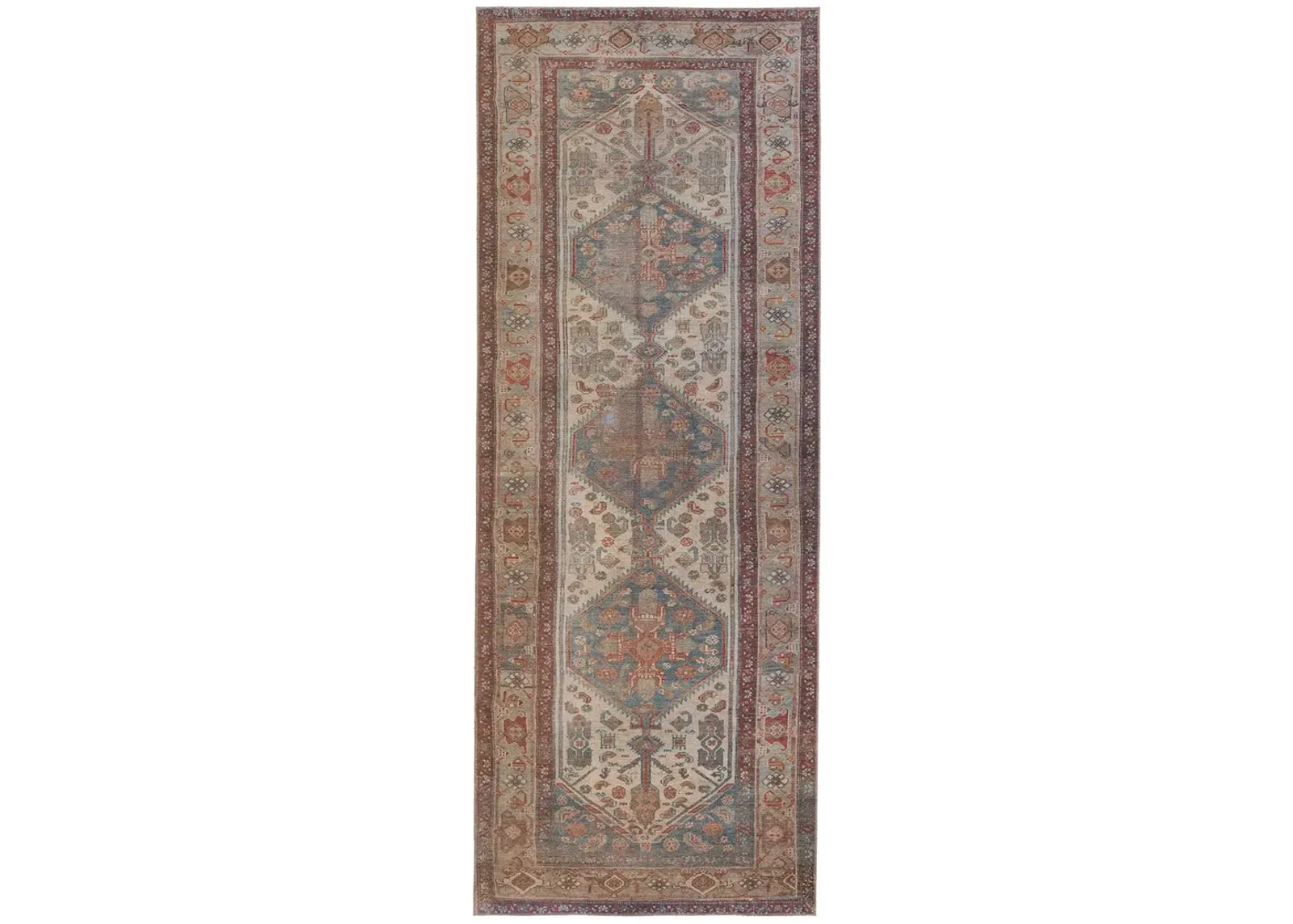 Canteena Arkansas Blue 4'2" x 8' Runner Rug