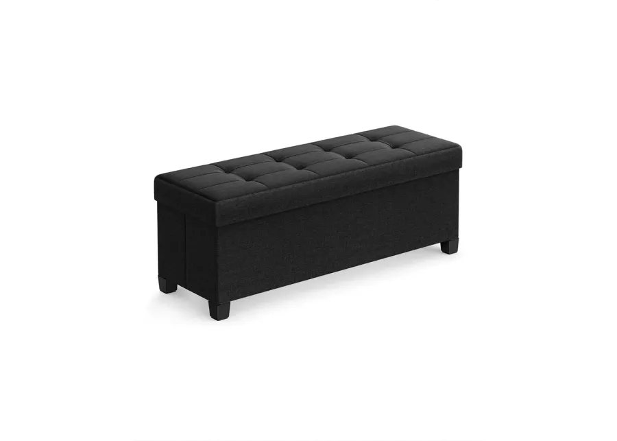 Storage Ottoman Bench for Bedroom, Living Room, or Entryway