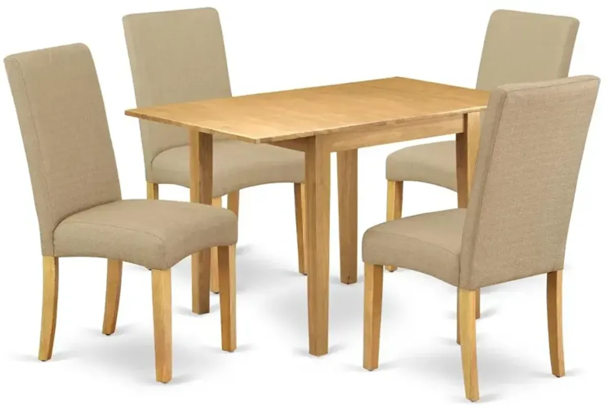 Dining Room Set Oak, NDDR5-OAK-16