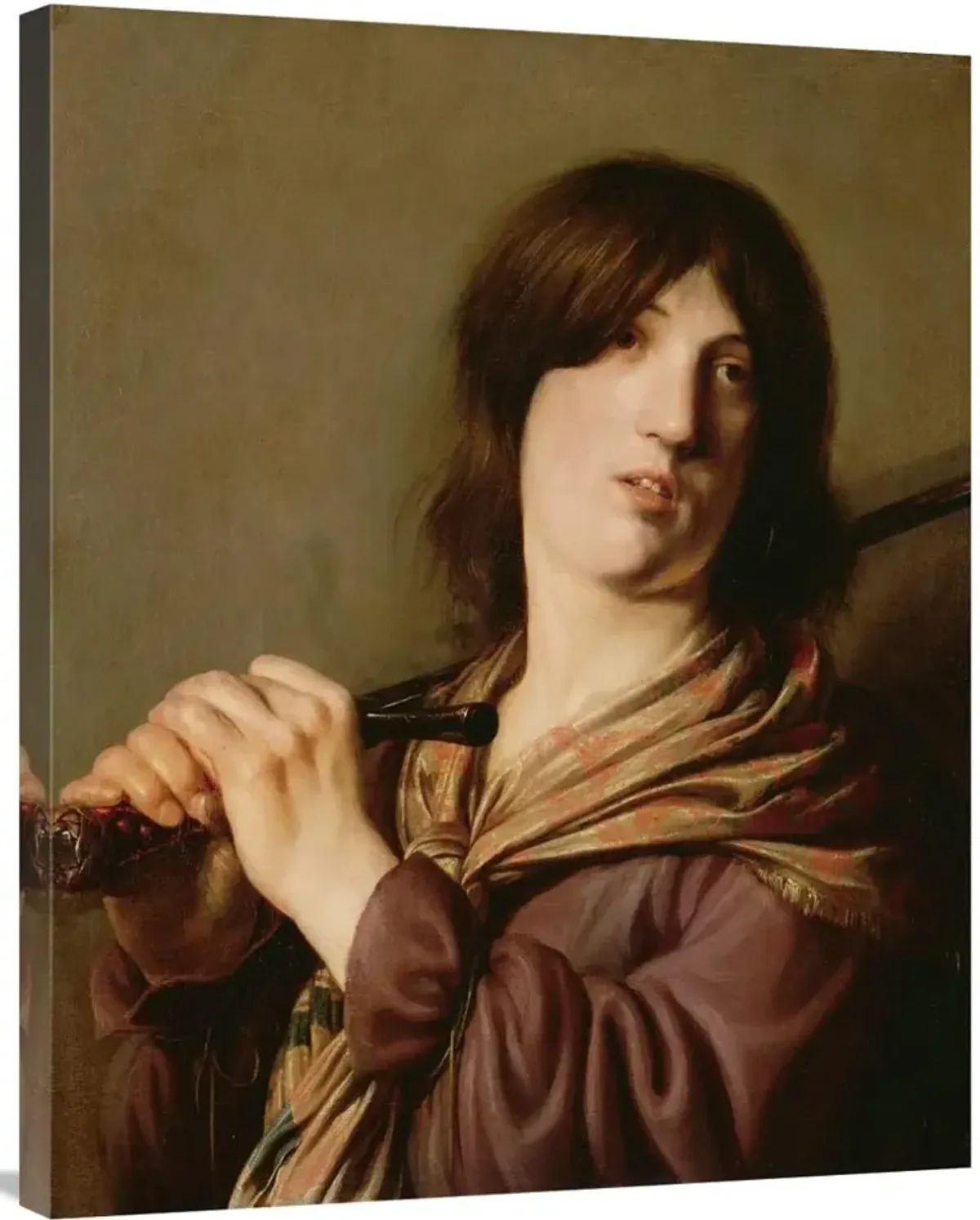 David with His Sword-Canvas Art-28x35