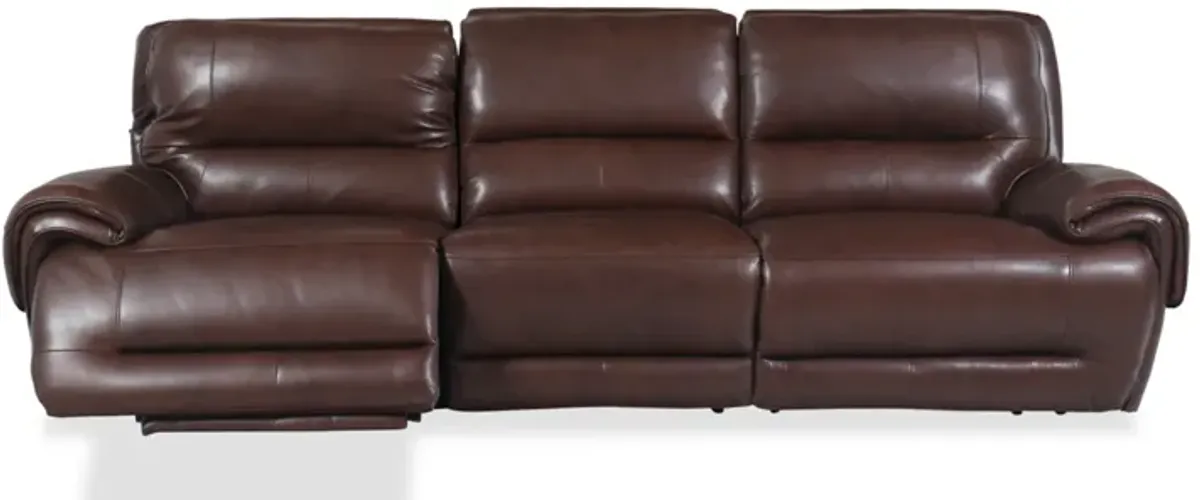 Rio Leather Power Sofa