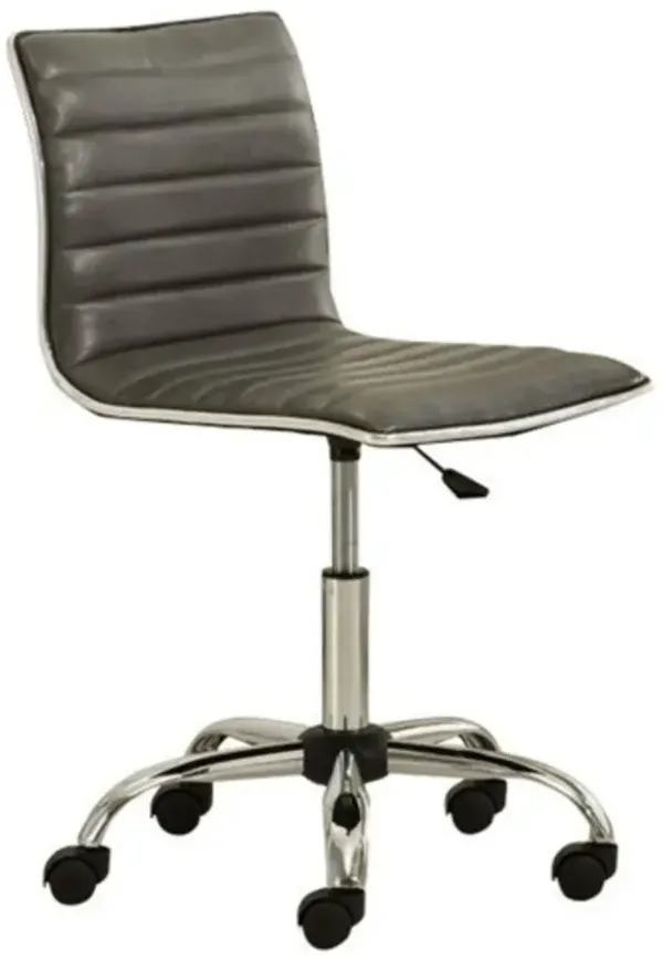 Heavy Duty Channel-Tufted Conference Chair for Office and Meeting Rooms