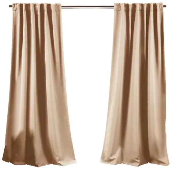 Thermal Insulated Blackout Curtains – 2-Panel Set for Light & Noise Control