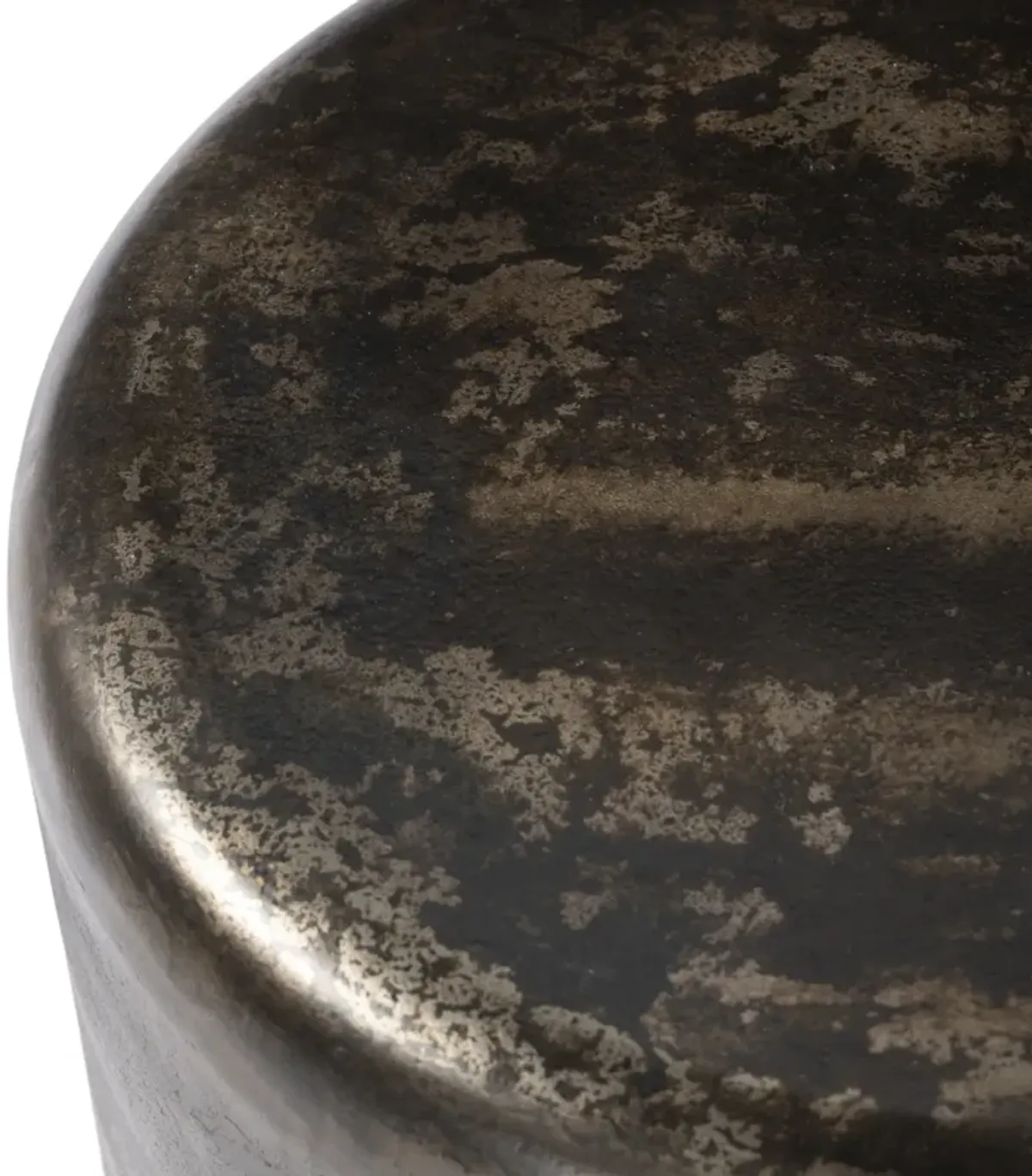 Venetia Distressed Bronze Outdoor End Table