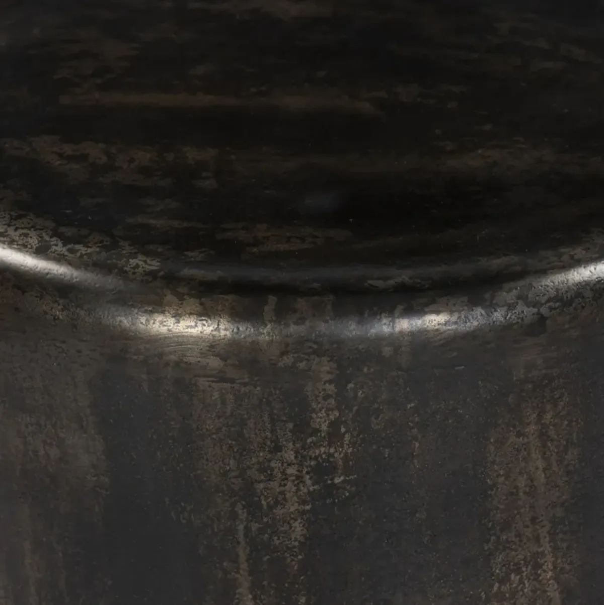 Venetia Distressed Bronze Outdoor End Table