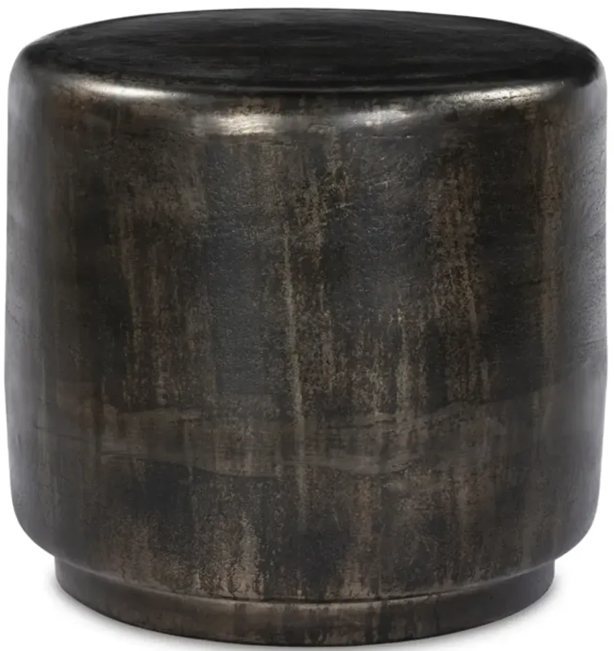 Venetia Distressed Bronze Outdoor End Table