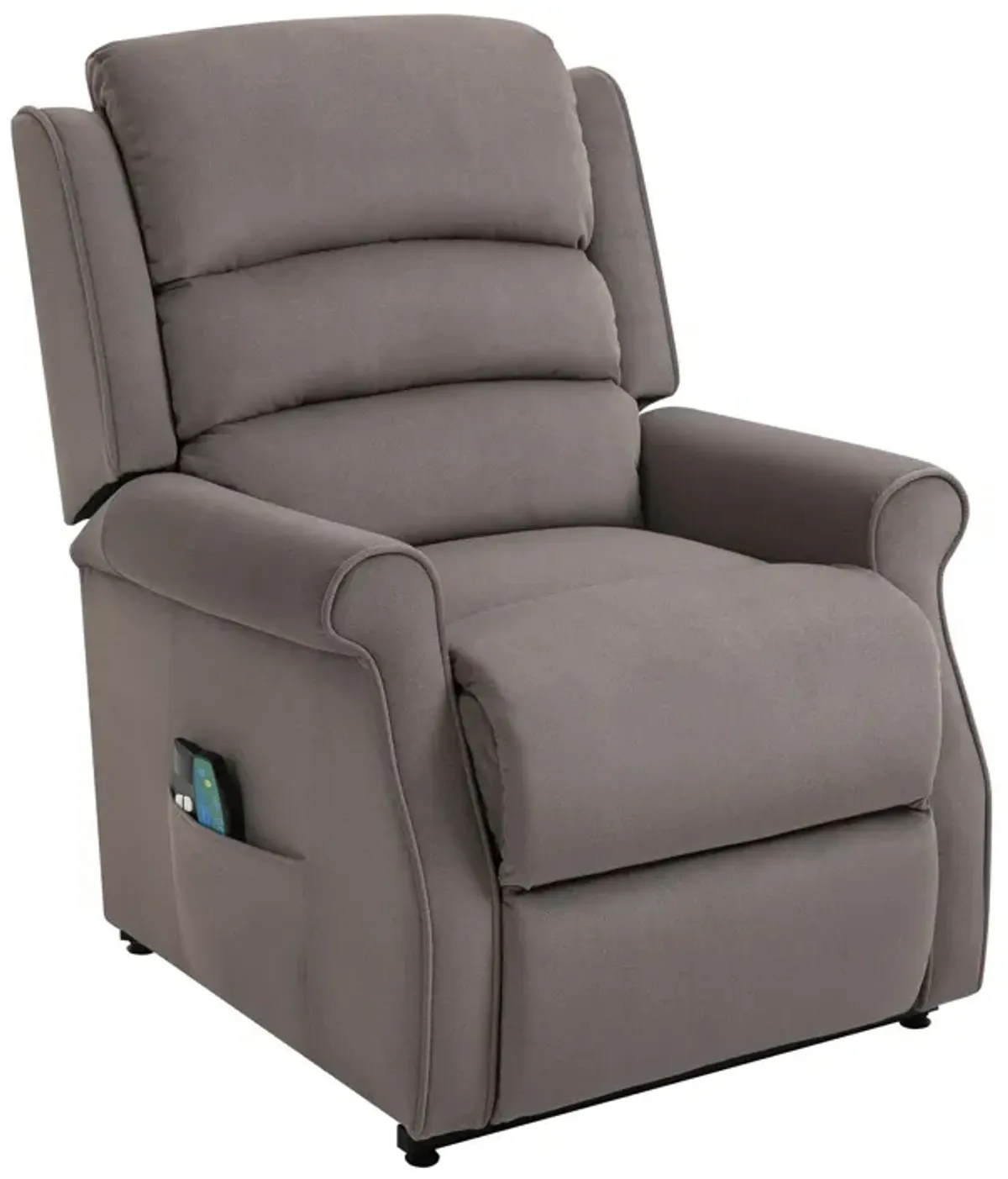 MONDAWE Chenille Fabric Power Lift Recliner Chair for Elderly with 8-Point Massage and Remote Control