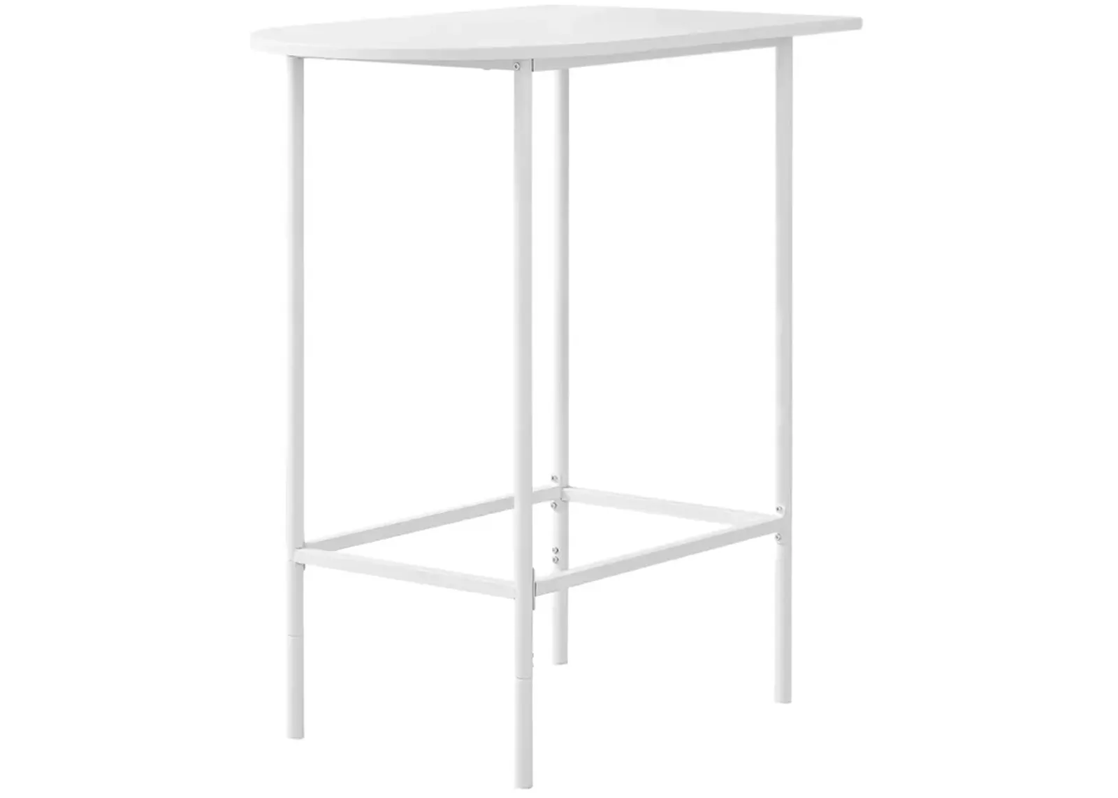 Monarch Specialties I 2376 Home Bar, Bar Table, Bar Height, Pub, 36" Rectangular, Small, Kitchen, Metal, Laminate, White, Contemporary, Modern